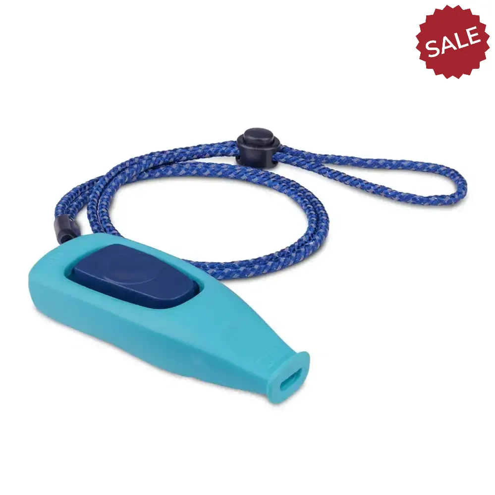 Coachi Whizzclick Light Blue/Navy Dog Lead