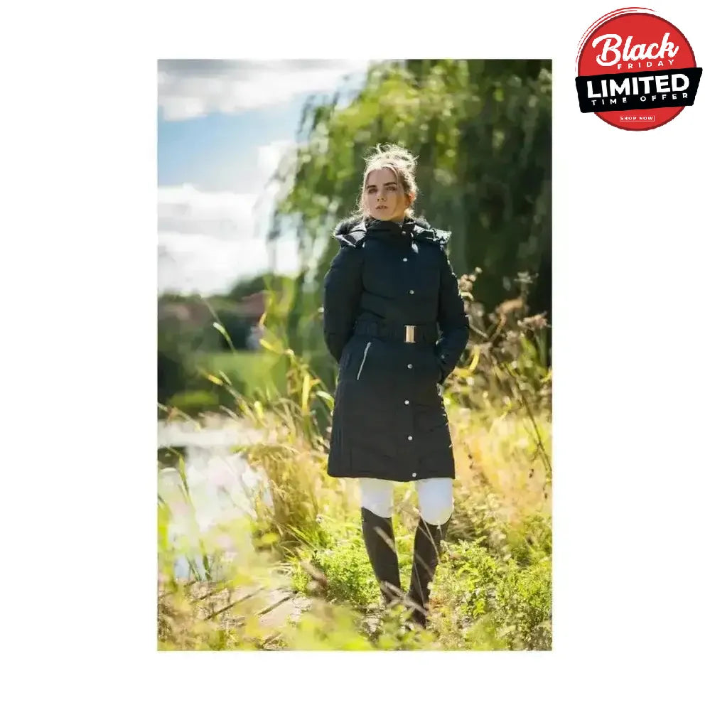 Coldstream Branxton Long Quilted Coat Black X Small Outdoor Coats