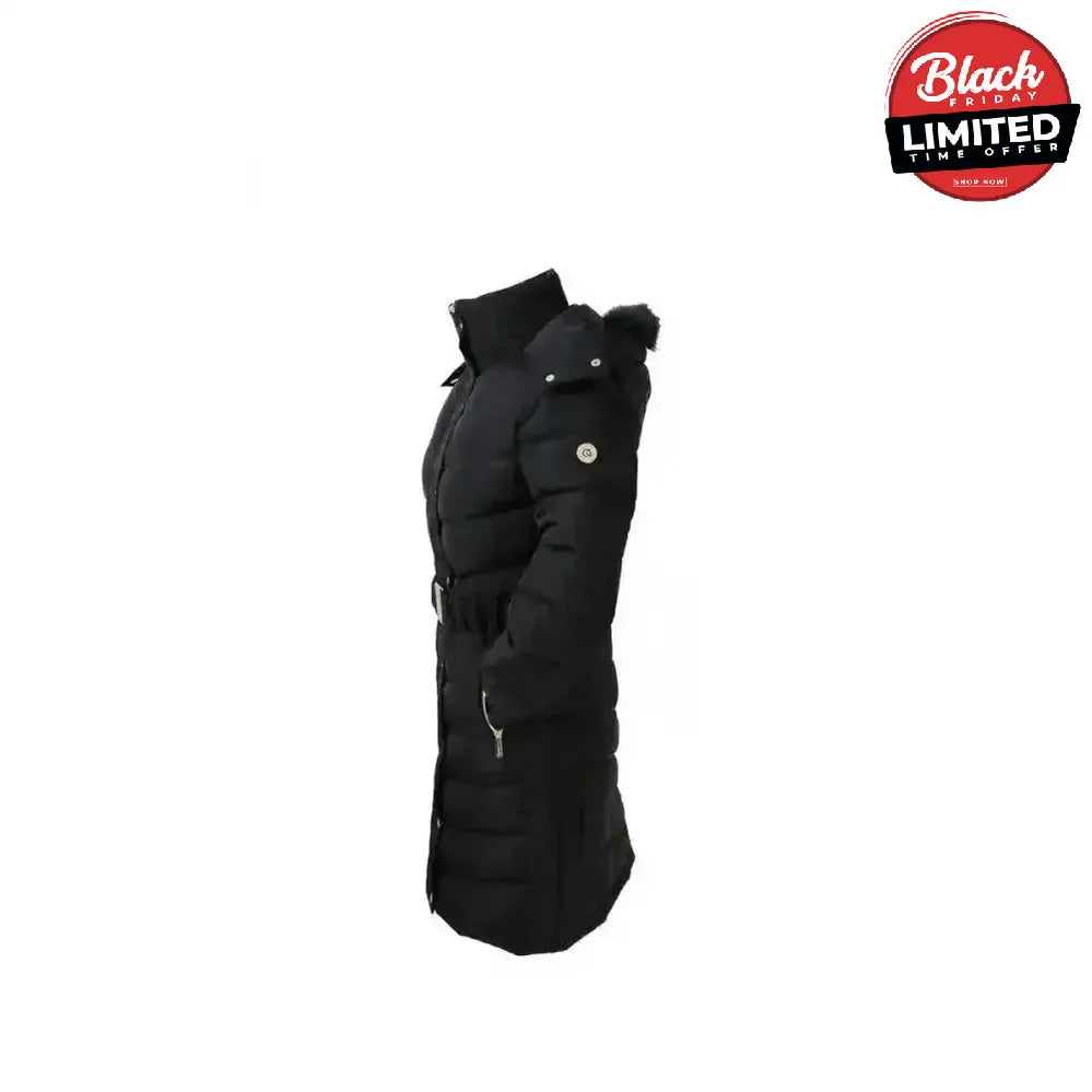 Coldstream Branxton Long Quilted Coat Black X Small Outdoor Coats