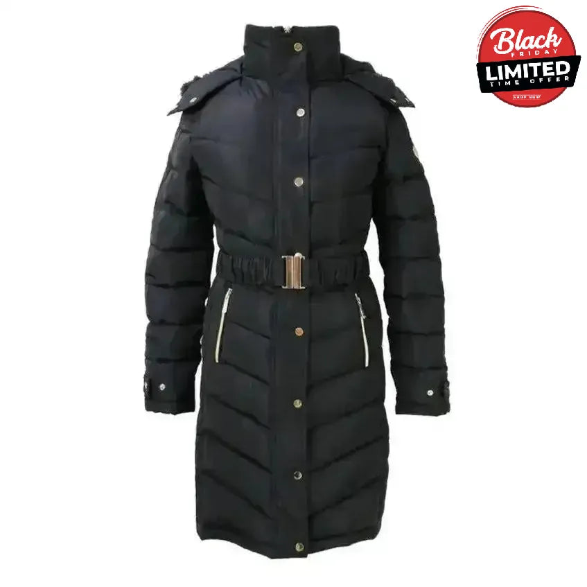 Coldstream Branxton Long Quilted Coat Black X Small Outdoor Coats