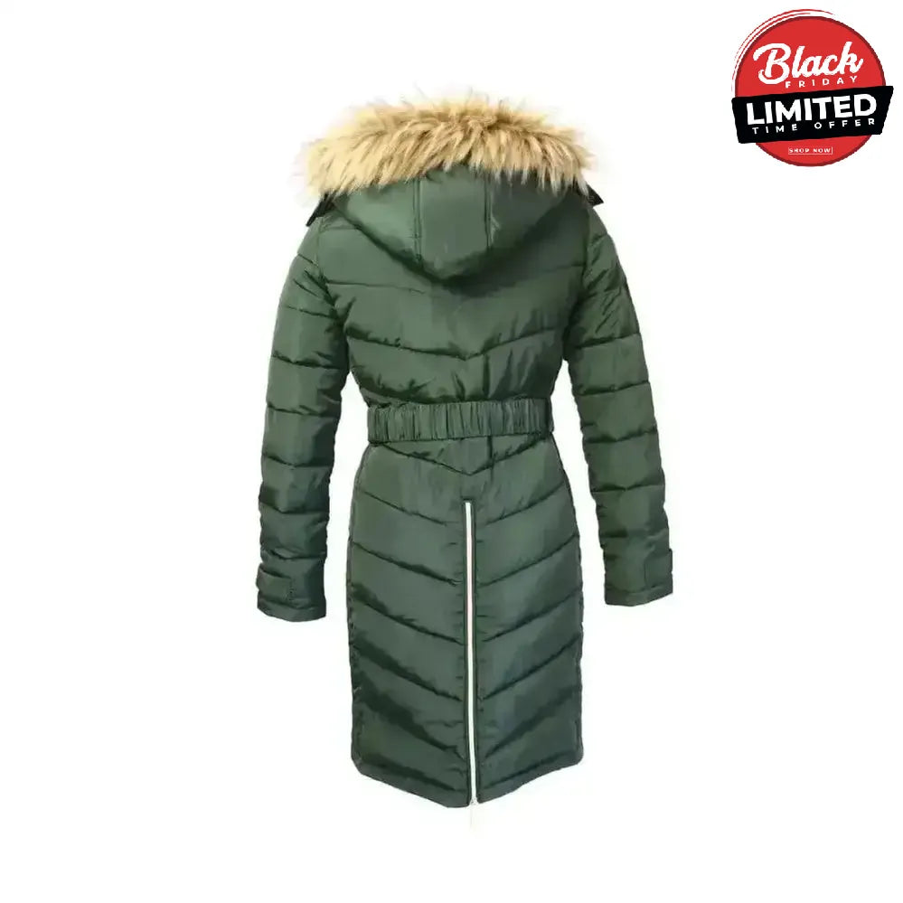 Coldstream Branxton Long Quilted Coat Fern Green X Small Outdoor Coats