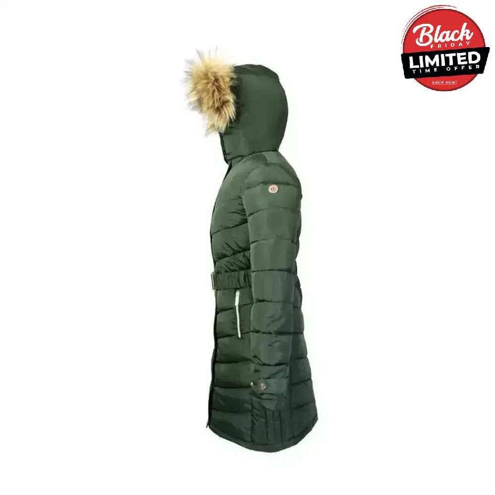 Coldstream Branxton Long Quilted Coat Fern Green X Small Outdoor Coats