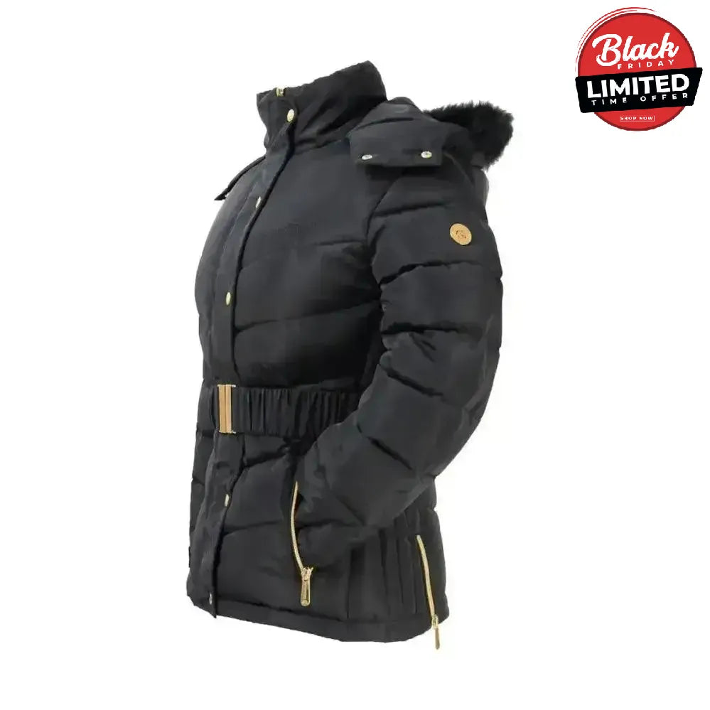 Coldstream Cornhill Quilted Coat Black Black X Small Outdoor Jackets