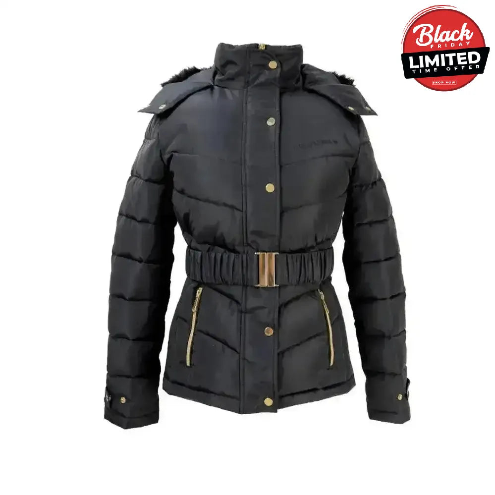 Coldstream Cornhill Quilted Coat Black Black X Small Outdoor Jackets
