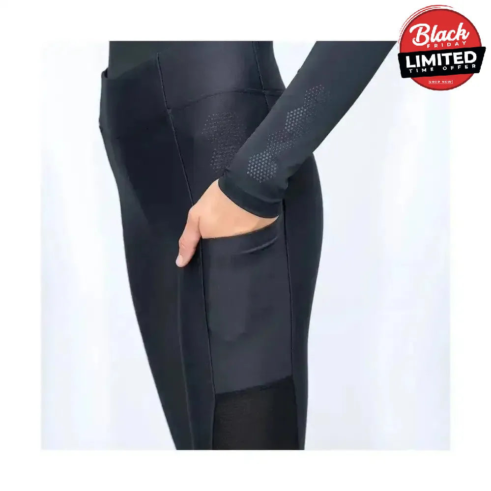 Coldstream Ednam Riding Tights Black Black Large Riding Tights