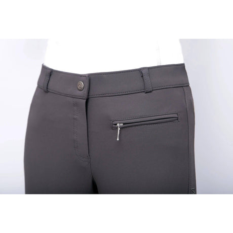 Coldstream Kilham Competition Breeches Charcoal Grey   -  Barnstaple Equestrian Supplies