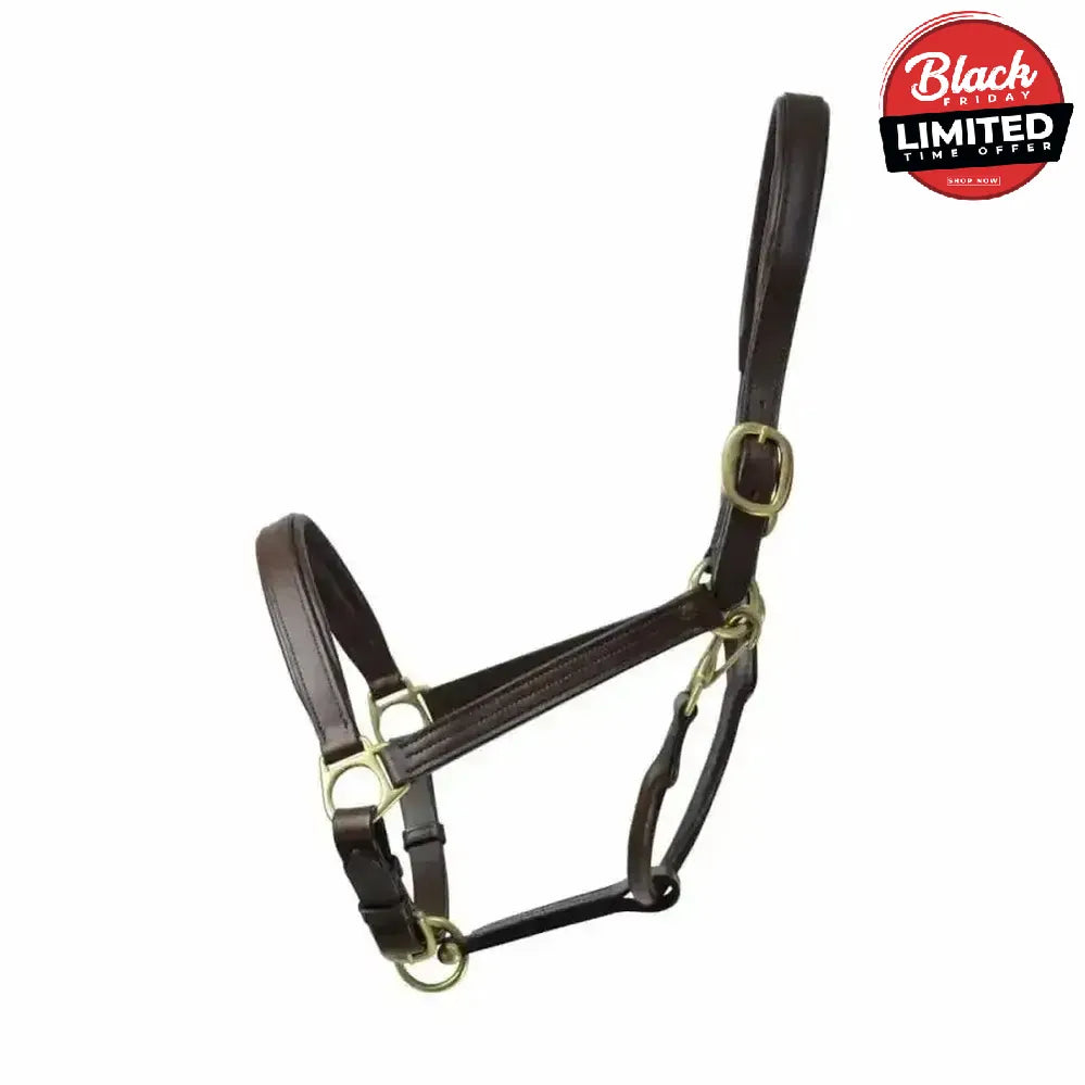 Coldstream Leather Padded Head Collar Brown Brown Pony Leather Headcollars