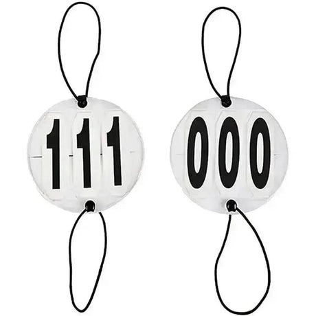 Competitor Number Discs 3 Digits Trilanco Competition Accessories Barnstaple Equestrian Supplies