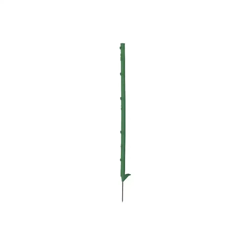 Green corral classic poly post with pointed tip and notches made from durable plastic for garden borders poly post green