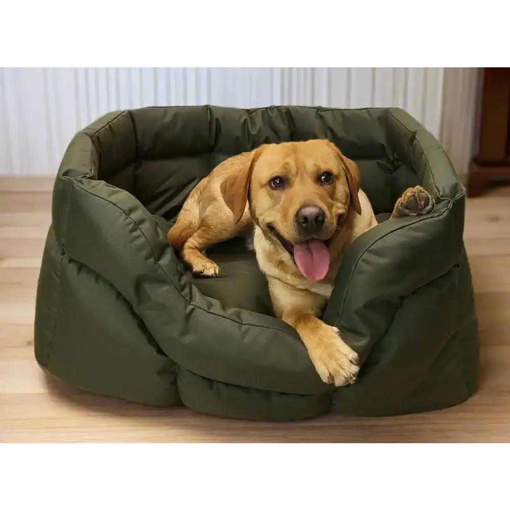 Country Dog Heavy Duty Rectangular High Sided Waterproof Dog Beds Medium L57cm X W47cm X H24cm Grey Dog Beds