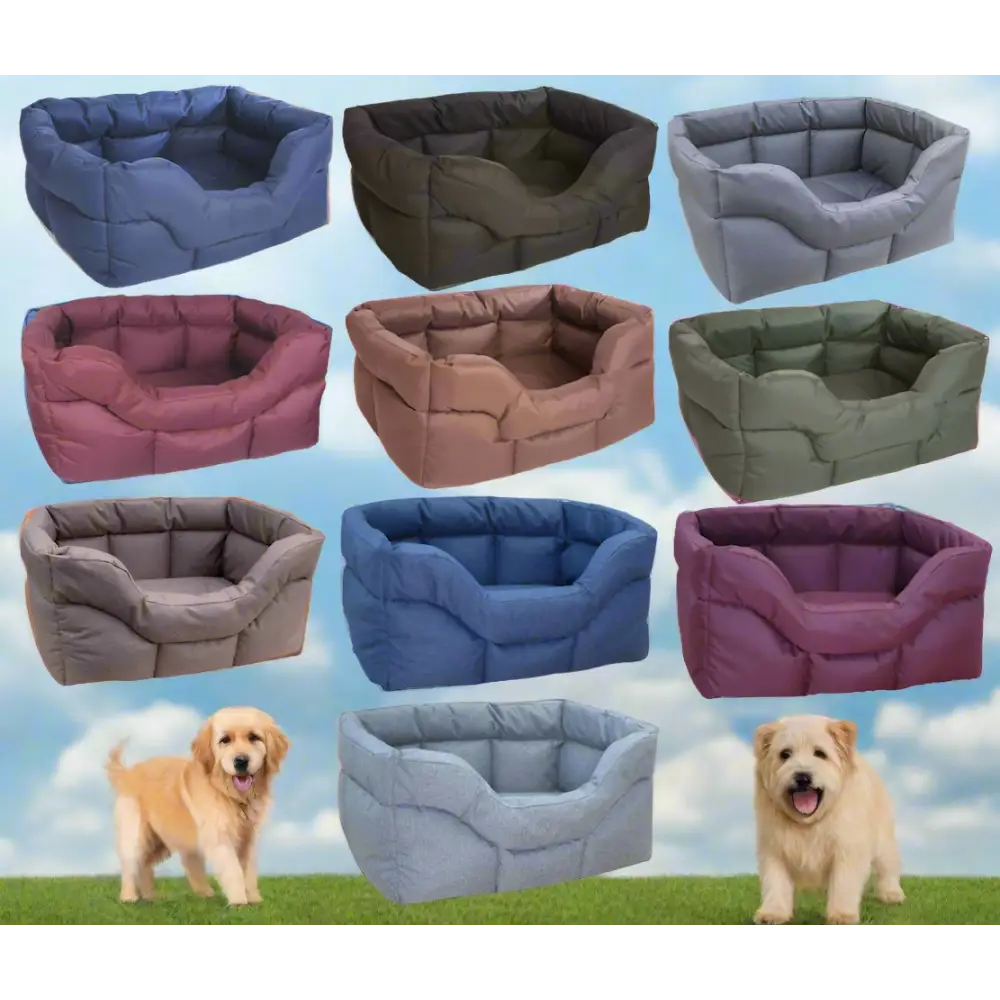 Country Dog Heavy Duty Rectangular High Sided Waterproof Dog Beds