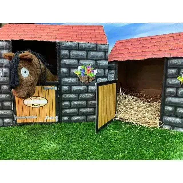 Crafty Ponies DIY Cardboard Stable Toy Pony