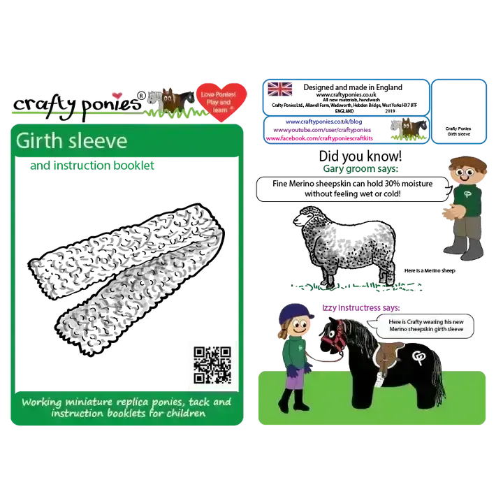 Crafty Ponies Saddle Cloth and Girth Sleeve Toy Pony Blue Star Toy Pony