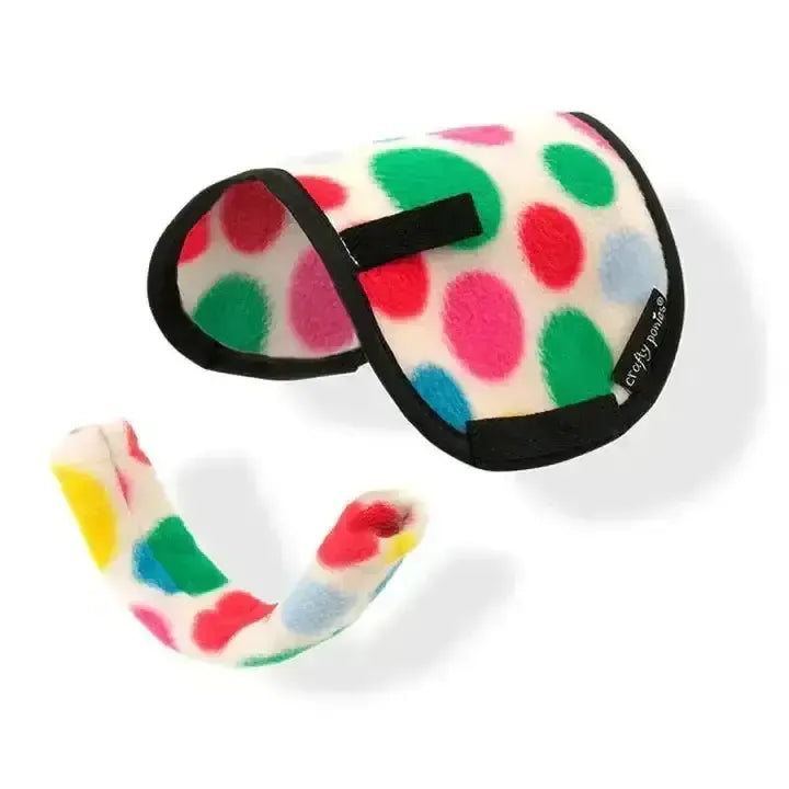 Crafty Ponies Saddle Cloth and Girth Sleeve Toy Pony White Spotty Toy Pony