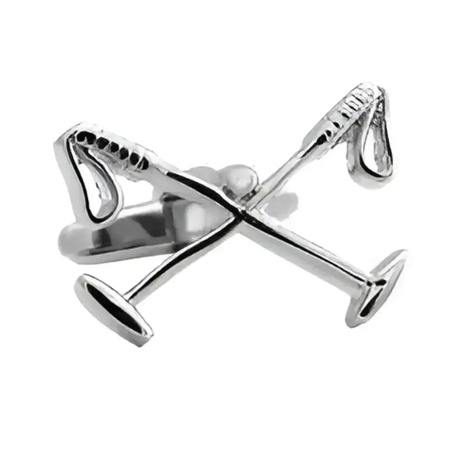 Crossed Polo Mallets Equestrian Cufflinks Gifts