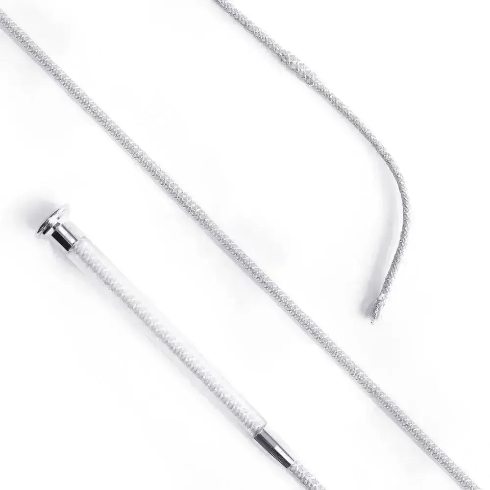 Cush Grip Schooling Whip 110cm - Silver Silver Riding Crops & Whips