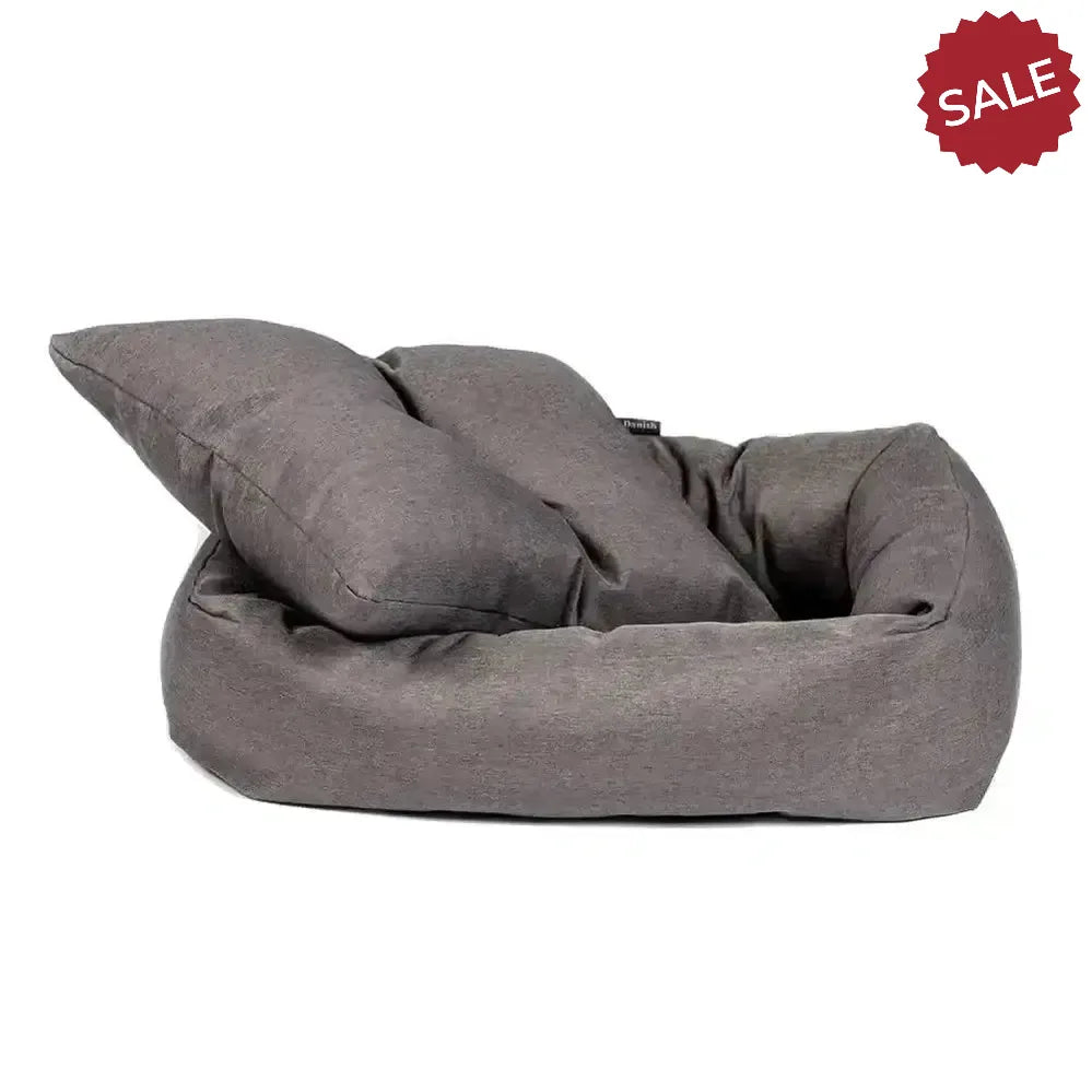 Danish Design Anti-Bac Snuggle Bed Grey Small Grey Dog Beds