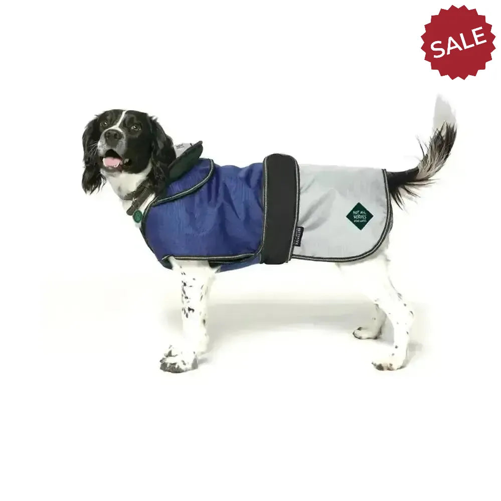 Danish Design Battersea 2-In-1 Dog Coat Blue 10" (25 cm) Blue Dog Coat