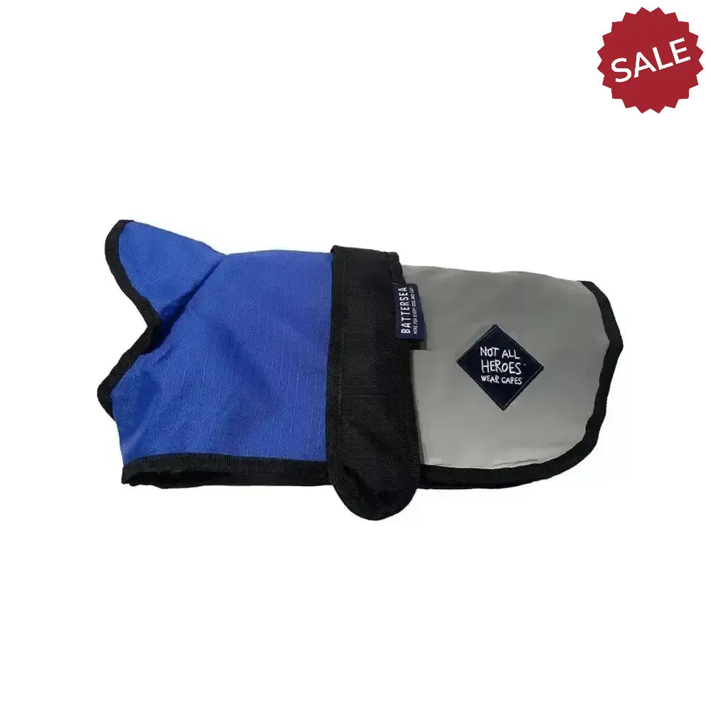 Danish Design Battersea 2-In-1 Dog Coat Blue 10" (25 cm) Blue Dog Coat
