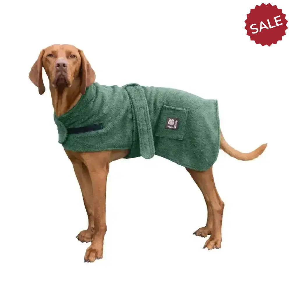 Danish Design Dog Robe Towelling Dog Bed 30 cm (12") Green Dog Beds