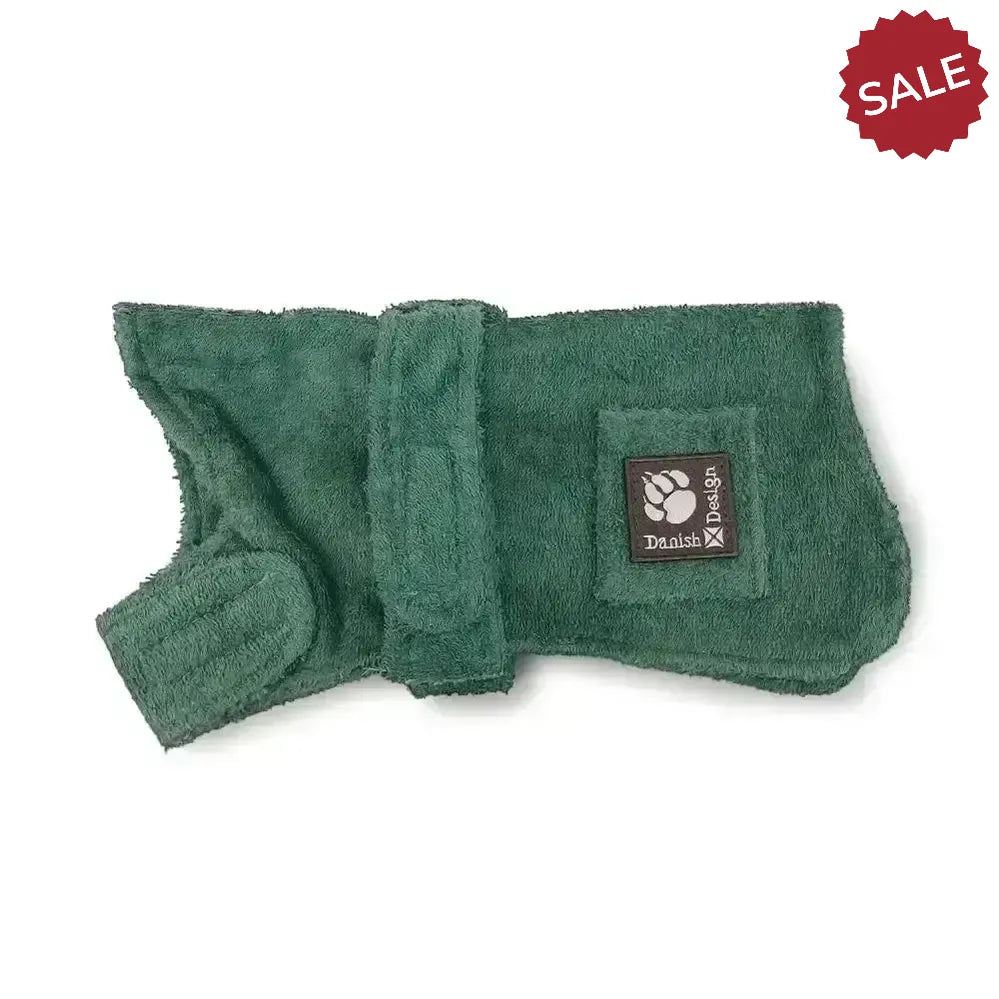 Danish Design Dog Robe Towelling Dog Bed 30 cm (12") Green Dog Beds