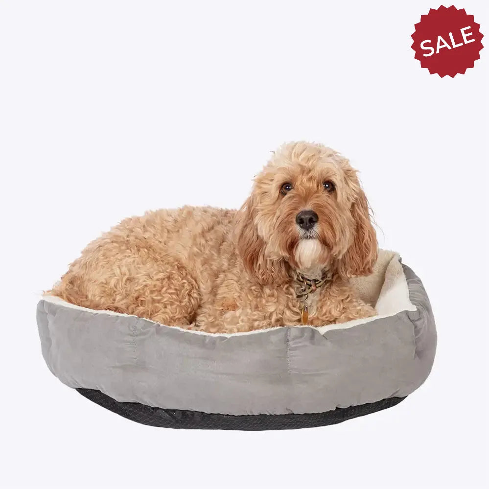 Danish Design Essentials Quilted Bed Silver Large SILVER Dog Beds