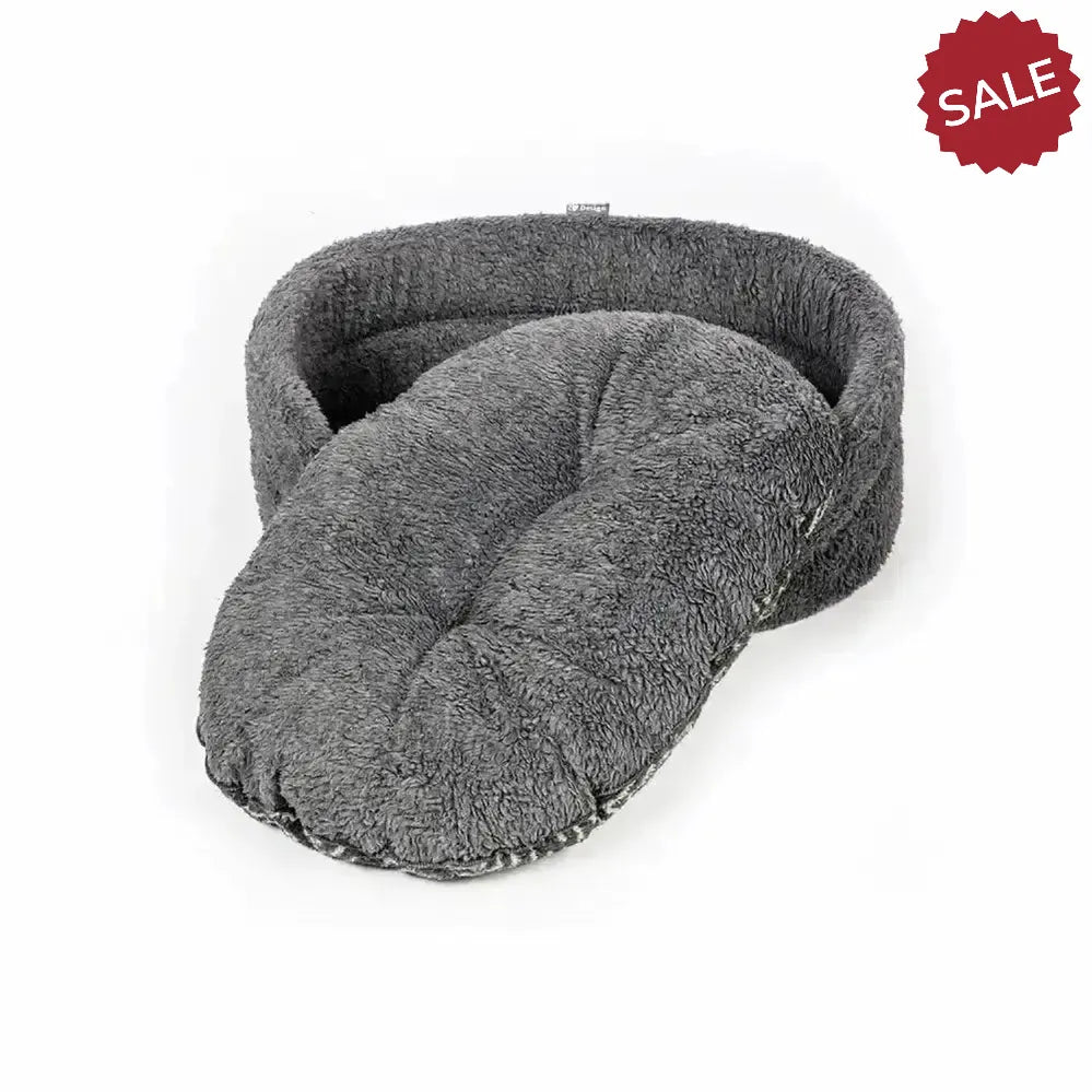 Danish Design Fleece Slumber Bed Charcoal Arrows 24" Charcoal Arrows Dog Beds