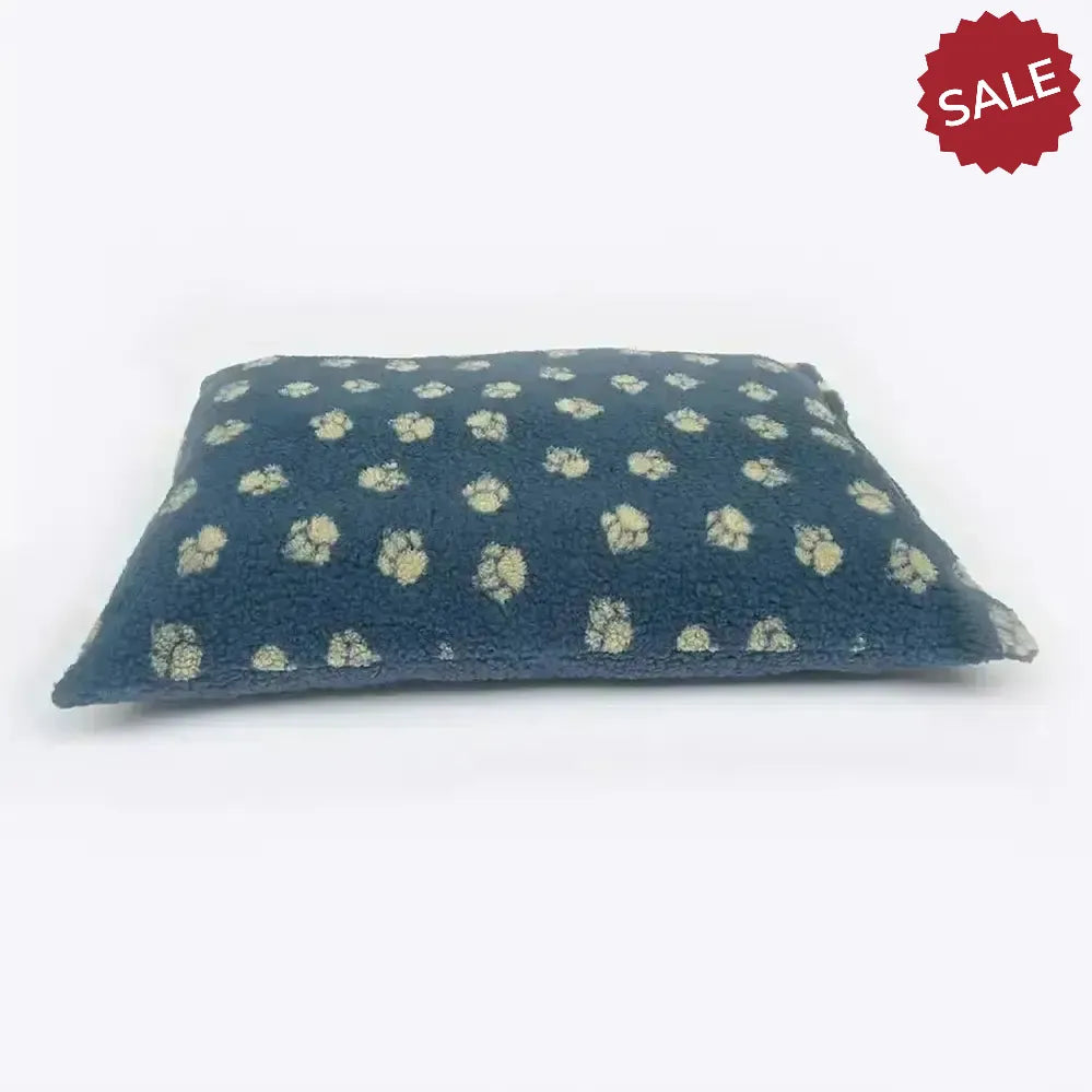 Danish Design Harbour Paw Fleece Deep Duvet Cover Dog Bed Medium Blue Dog Beds