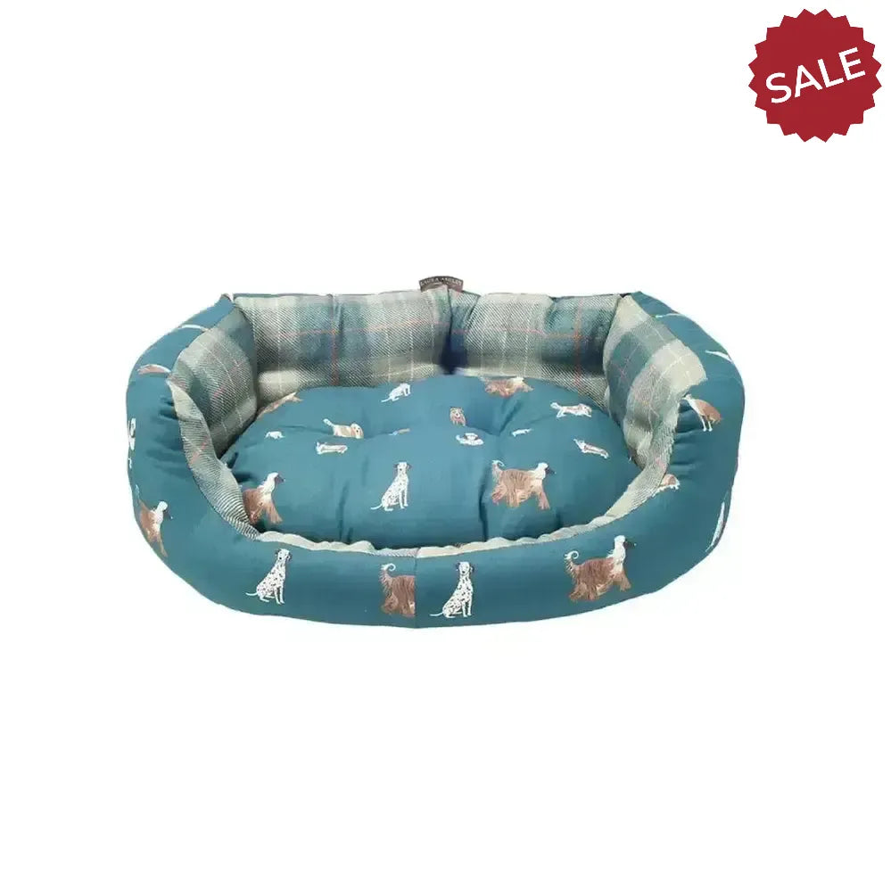 Danish Design Laura Ashley Park Dogs Deluxe Slumber Bed Dog Bed 18" (45 cm) Green Dog Beds