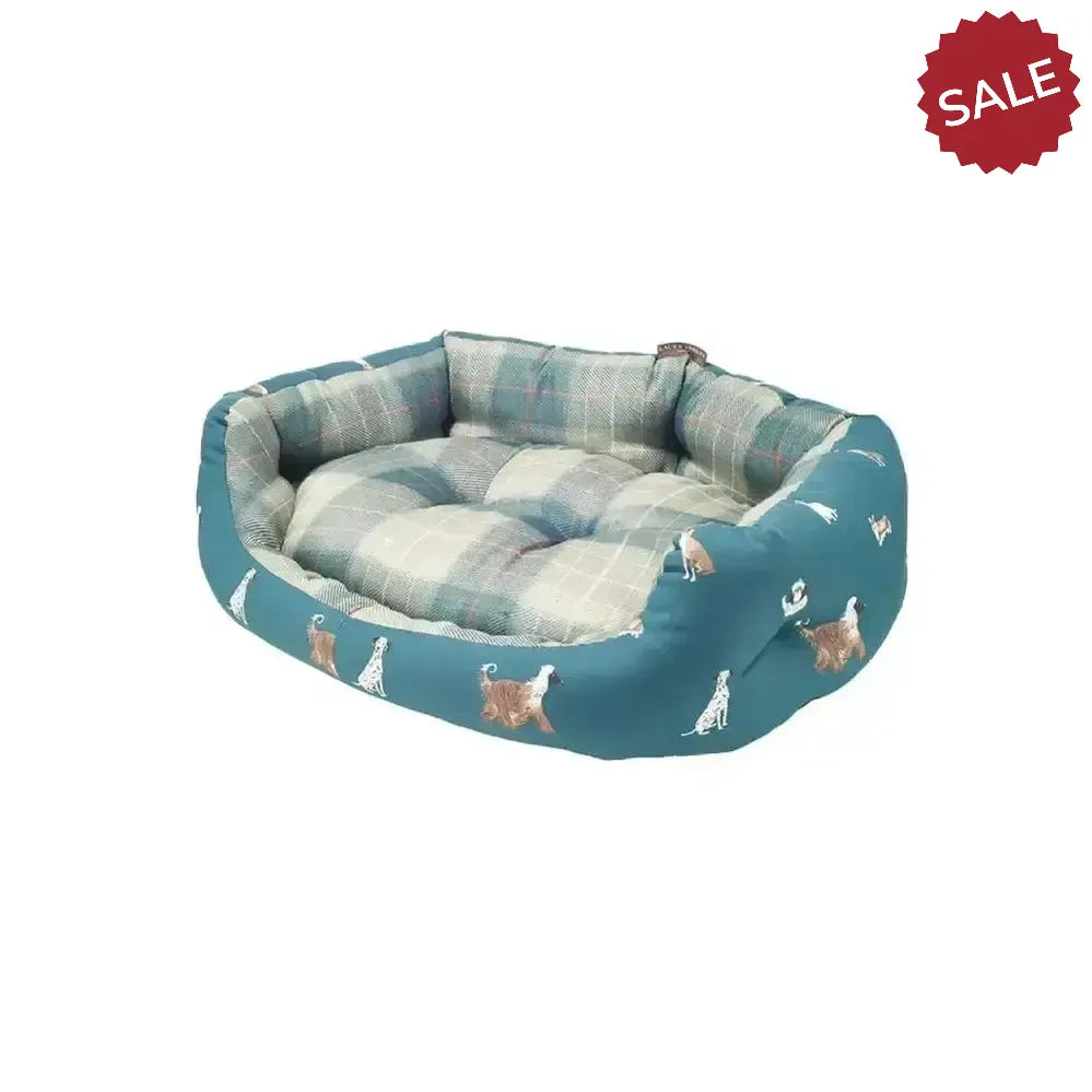 Danish Design Laura Ashley Park Dogs Deluxe Slumber Bed Dog Bed 18" (45 cm) Green Dog Beds
