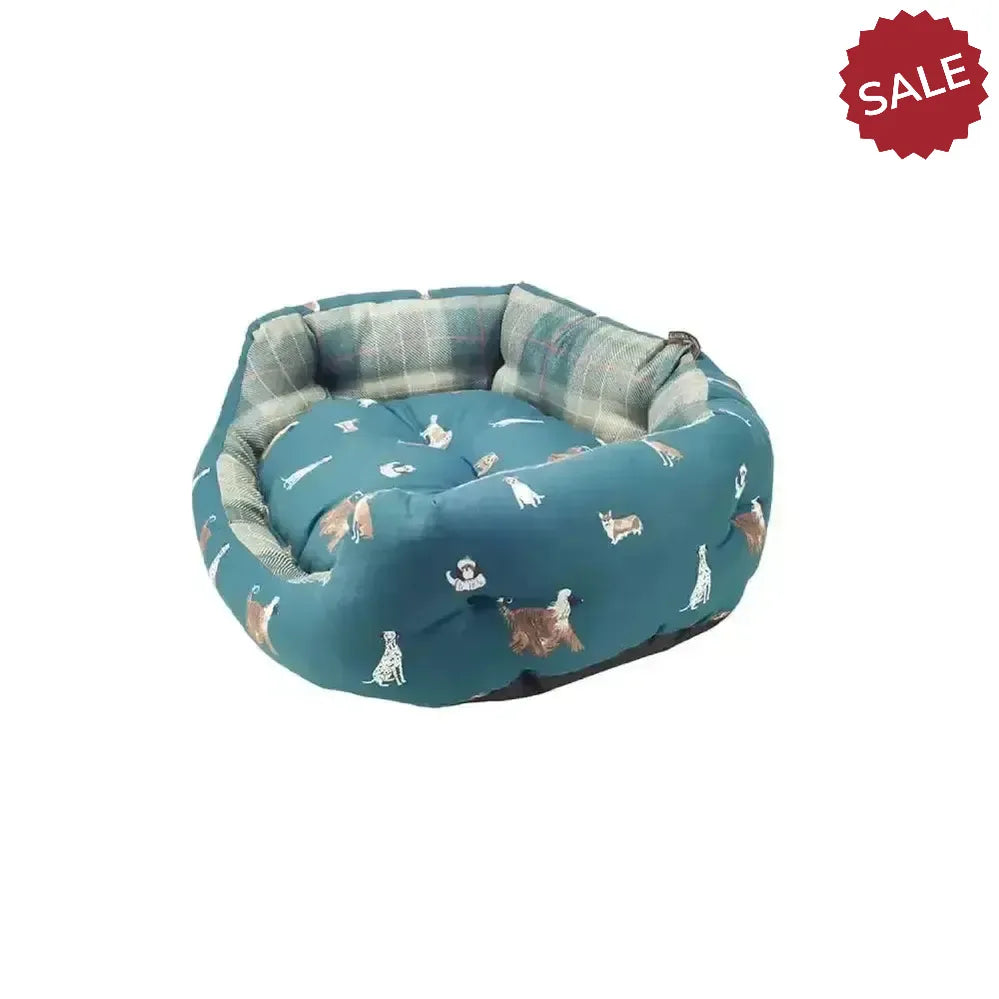 Danish Design Laura Ashley Park Dogs Deluxe Slumber Bed Dog Bed 18" (45 cm) Green Dog Beds