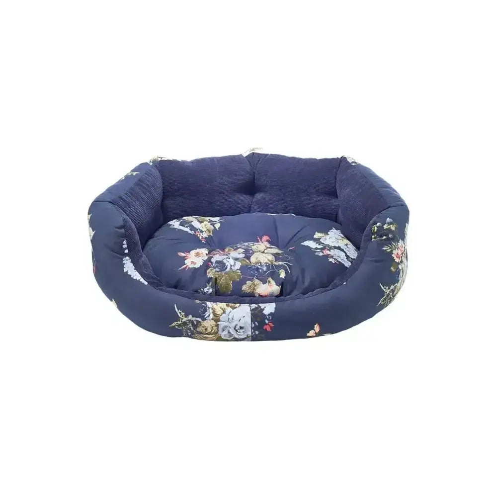 Danish Design Laura Ashley Rosemore Deluxe Slumber Bed Dog Bed 24" (61 cm) Navy Dog Beds