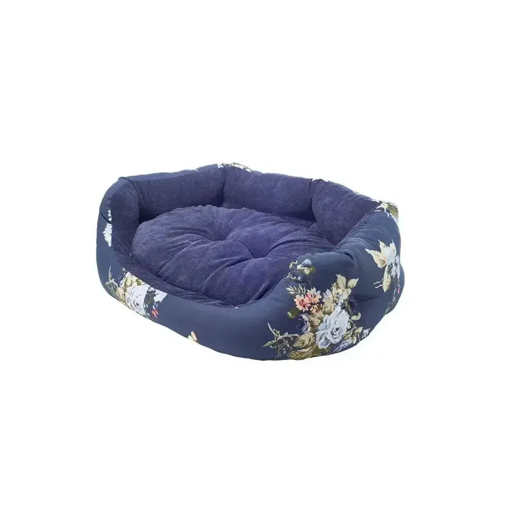 Danish Design Laura Ashley Rosemore Deluxe Slumber Bed Dog Bed 35" (89 cm) Navy Dog Beds
