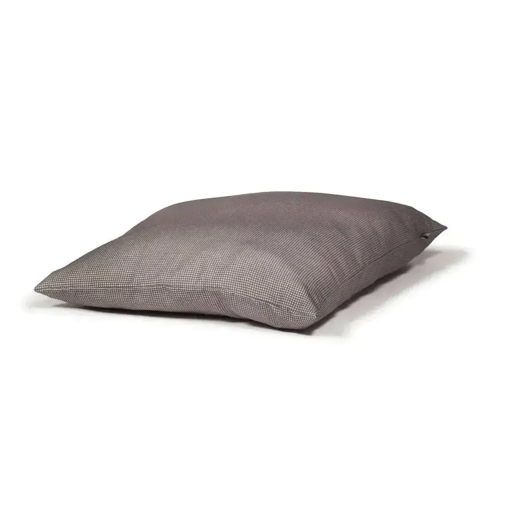 Gray textured cushion with subtle woven pattern for danish design vintage deep duvet dogstooth dog bed cover