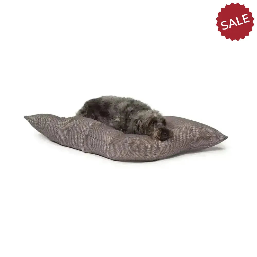 Danish Design Vintage Deep Duvet Dogstooth Dog Bed Medium Grey Dog Beds