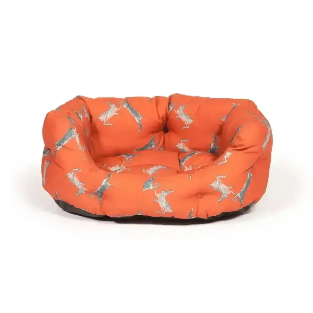 Danish Design Woodland Hare Deluxe Slumber Bed Dog Bed 45 cm (18") Orange Dog Beds