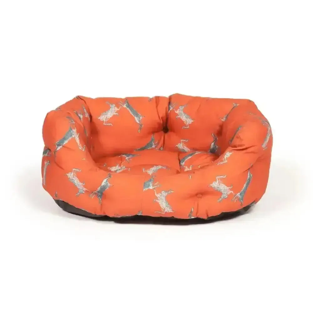 Danish Design Woodland Hare Deluxe Slumber Bed Dog Bed 45 cm (18") Orange Dog Beds