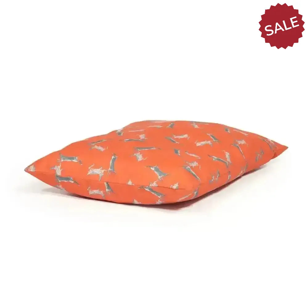 Danish Design Woodland Hare Luxury Deep Duvet Cover Dog Bed Medium Orange Dog Beds