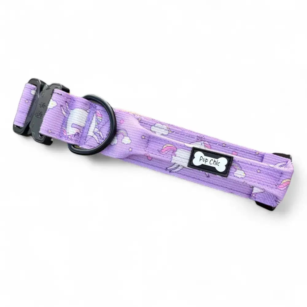 Daydreams and Unicorns Tactical Dog Collar Medium Tactical