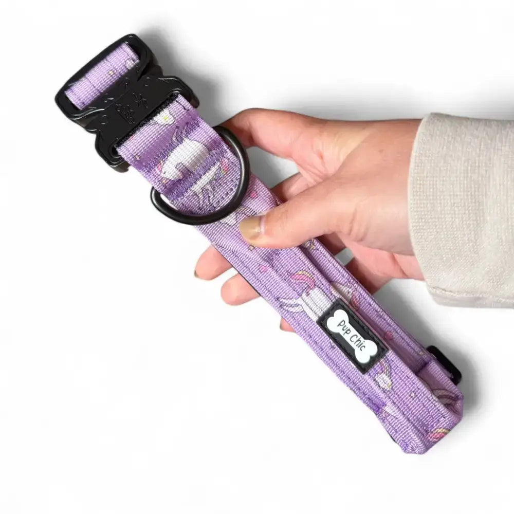 Daydreams and Unicorns Tactical Dog Collar Medium Tactical