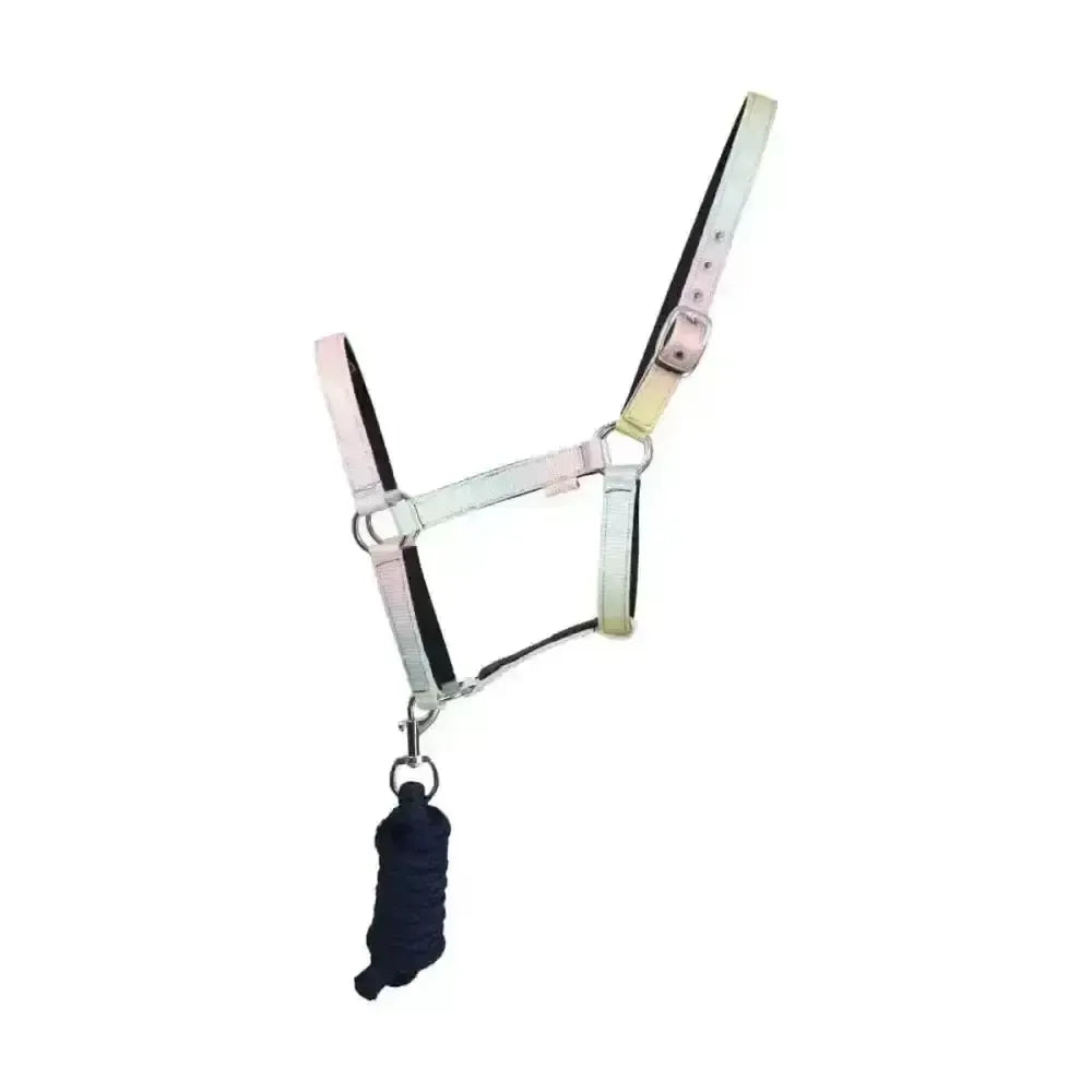 Dazzling Dream Head Collar & Lead Rope Set by Little Rider Navy/Pastel Cob Headcollar Sets