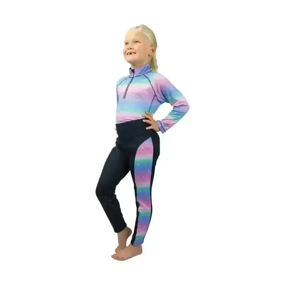 Dazzling Night Base Layer by Little Rider Navy/Prismatic 3-4 Years Base Layers