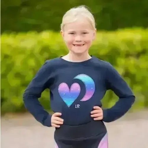 Dazzling Night Long Sleeve T-Shirt by Little Rider Navy/Prismatic 11-12 Years Base Layers