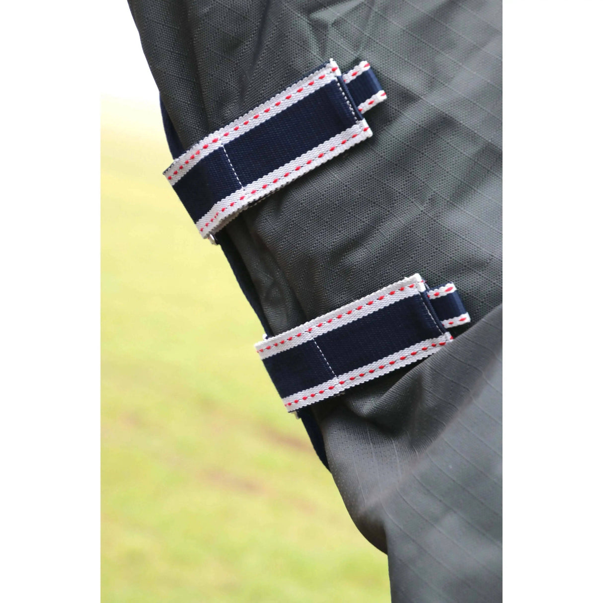 DefenceX System 50 Turnout Rug with Detachable Neck Cover Dark Grey / Dark Teal 5'6' HY Equestrian Turnout Rugs Barnstaple Equestrian Supplies