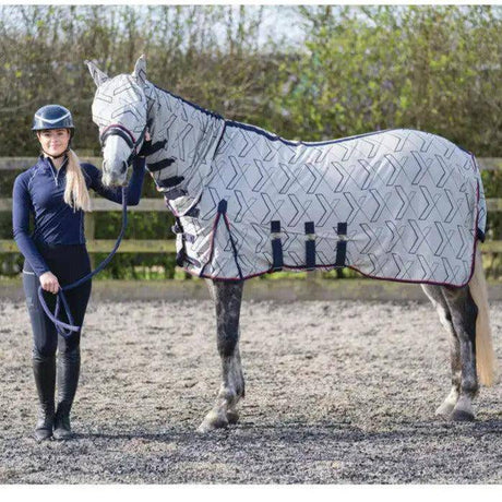 DefenceX System Guardian Fly Rug & Fly Mask 4'6" HY Equestrian Fly Rugs Barnstaple Equestrian Supplies