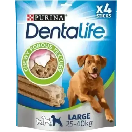 DENTALIFE Large Dog Dental Chew 4 sticks Dog Treats