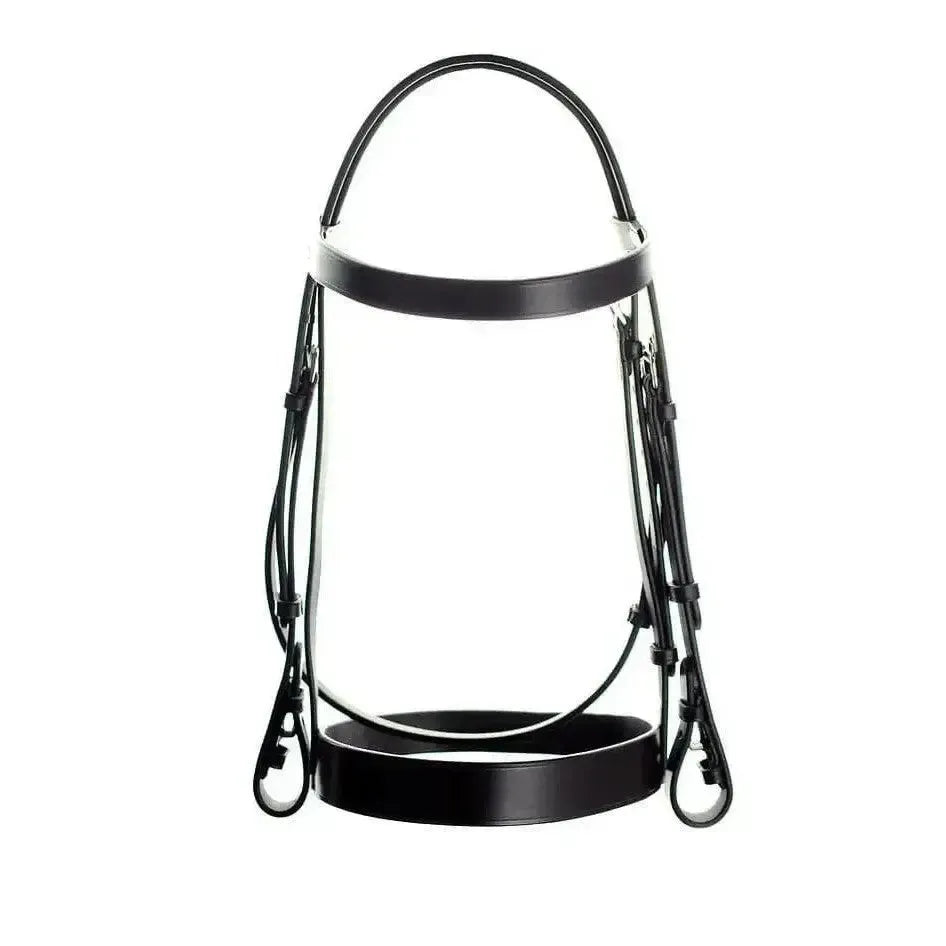 Dever Classic Plain English Leather Bridle Cob Black Bridles
