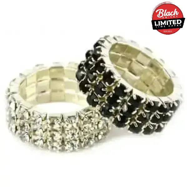 Diamante Plaiting Bands Clear 5 Plaiting Bands