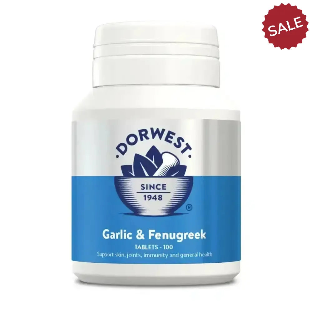Dorwest Herbs Garlic & Fenugreek 100 Tablets Horse Supplements