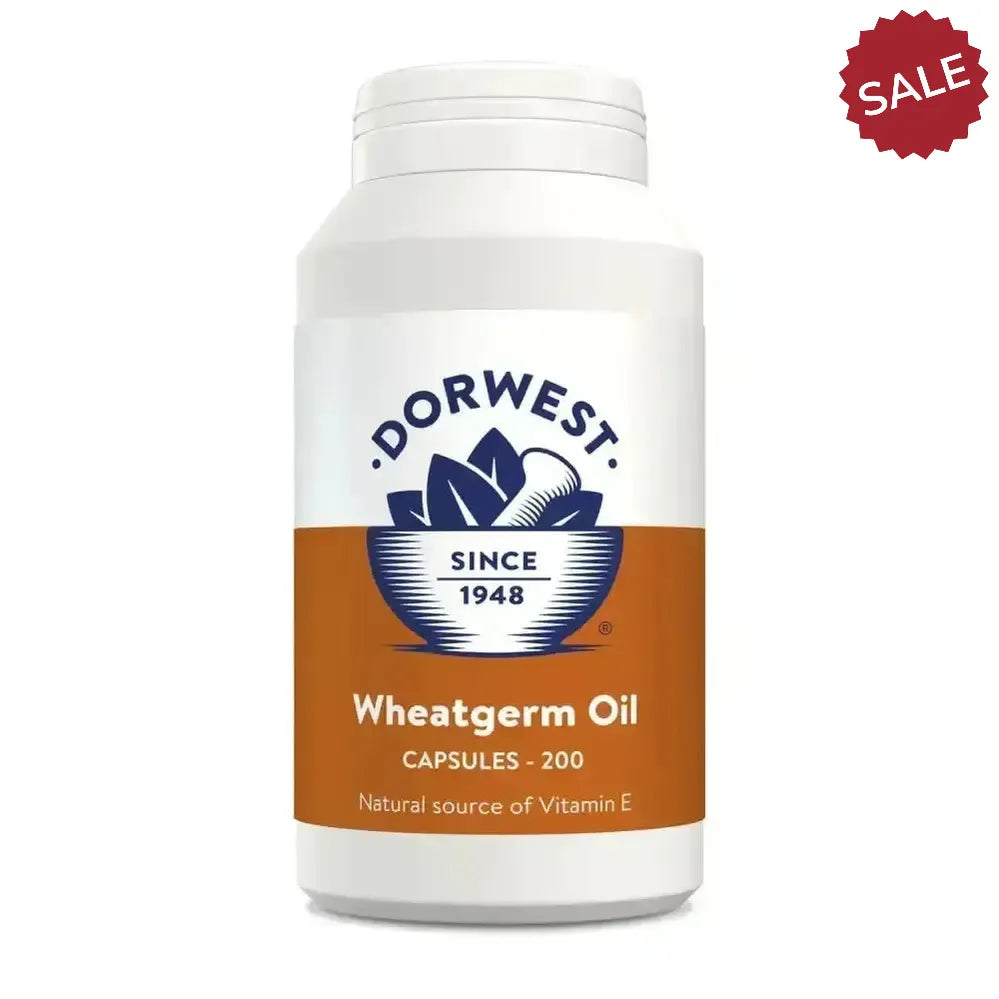 Dorwest Herbs Wheatgerm Oil For Dogs/Cats 100 Capsules Dog Supplements